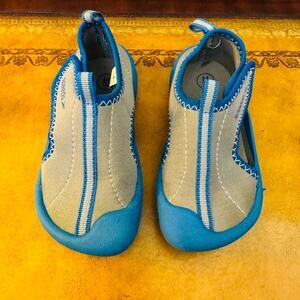 Speedo Unisex Toddler Blue Gray Low Top Ankle Strap Hybrid Water Shoes Medium 7